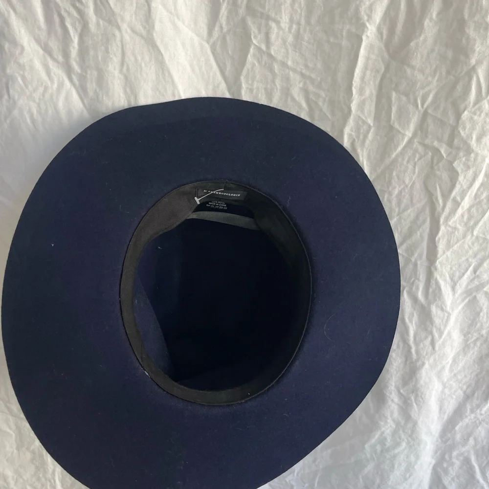Anthropologie | Accessories | Navy Anthropologie Wool Fedora